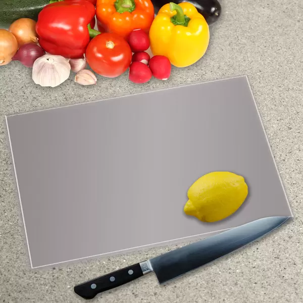 Cappuccino Toughened Glass Worktop Saver Chopping Board