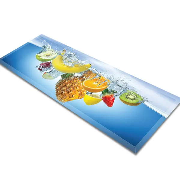 Glass Table Runner in Fresh Fruit In Water - 80cm Wide x 30cm High