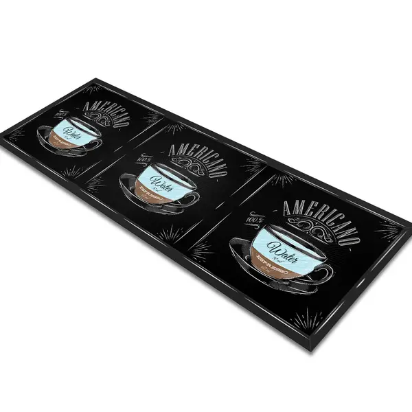 Glass Table Runner in Americano Coffee - 80cm Wide x 30cm High