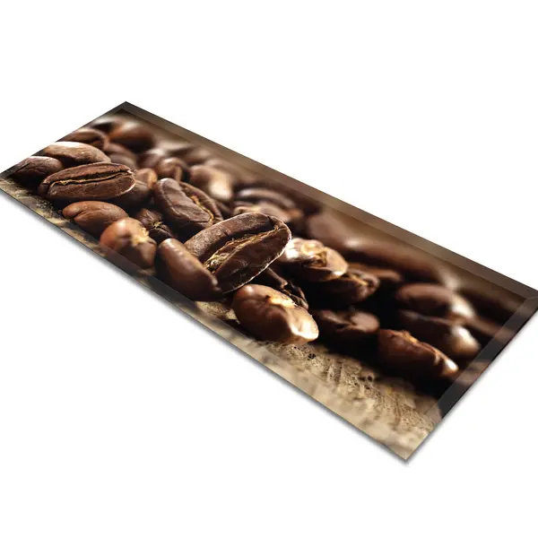 Glass Table Runner in Coffee Beans - 80cm Wide x 30cm High