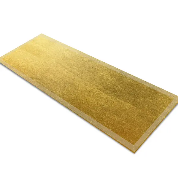 Glass Table Runner in Gold Leaf - 80cm Wide x 30cm High