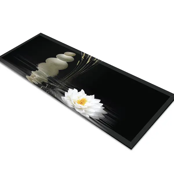 Glass Table Runner in Water Lily - 80cm Wide x 30cm High