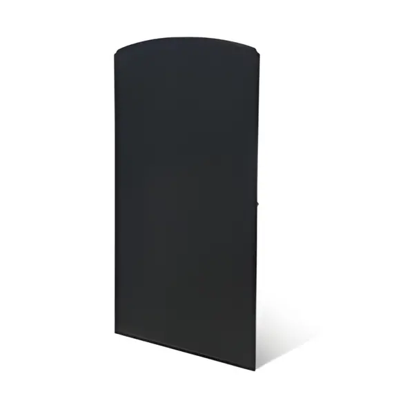 Frameless Glass Balustrade Quick-Fit Black Anodised Aluminium End Piece 17.5mm