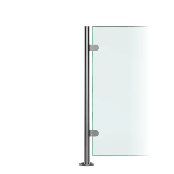 Premier Range 316 Stainless Steel Glass Balustrade End Post (1100mm X 42.4mm X 2mm)