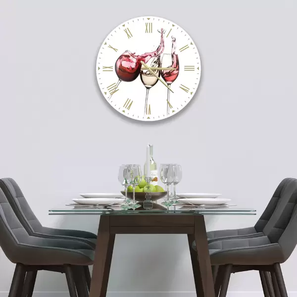 Glass Clock - Printed Digital Images