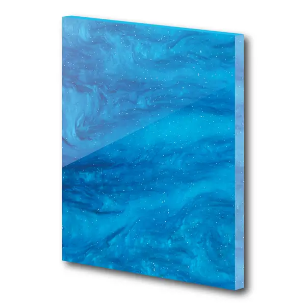 Acrylic Marble In Aqua Blue - 5mm sample