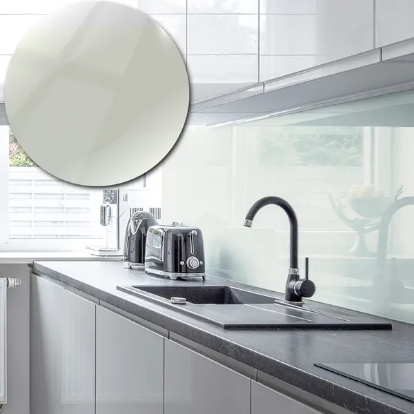 Acrylic Mirror Splashback In Silver - 3mm 1000mm by 1000mm