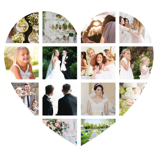 Made To Measure Photo Collage Chopping Board 40cm Wide by 30cm High