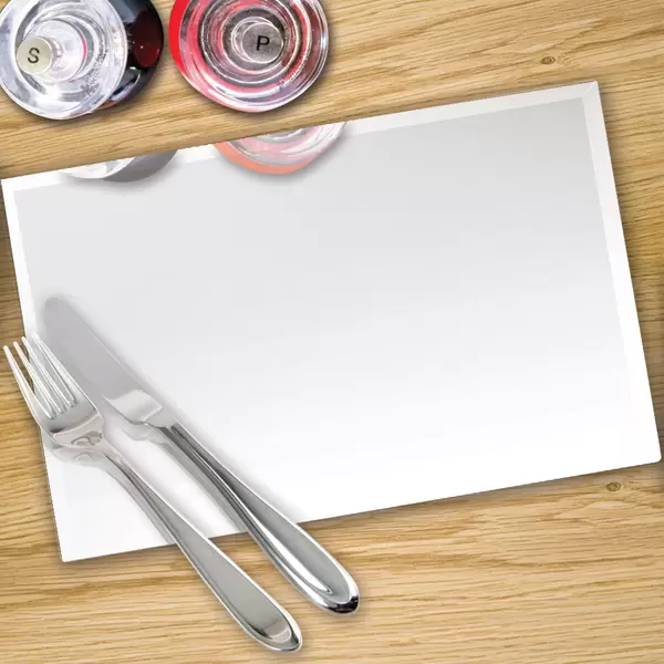 Mirror Placemats Made From Toughened Safety Glass x 4
