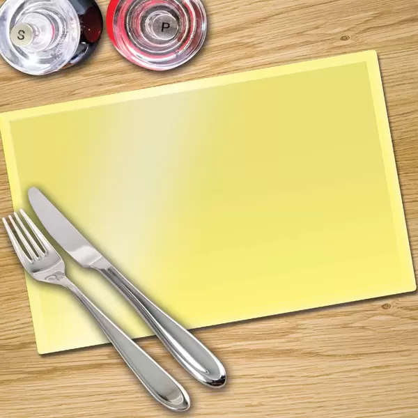 Yellow Toughened 4 x Place Mat