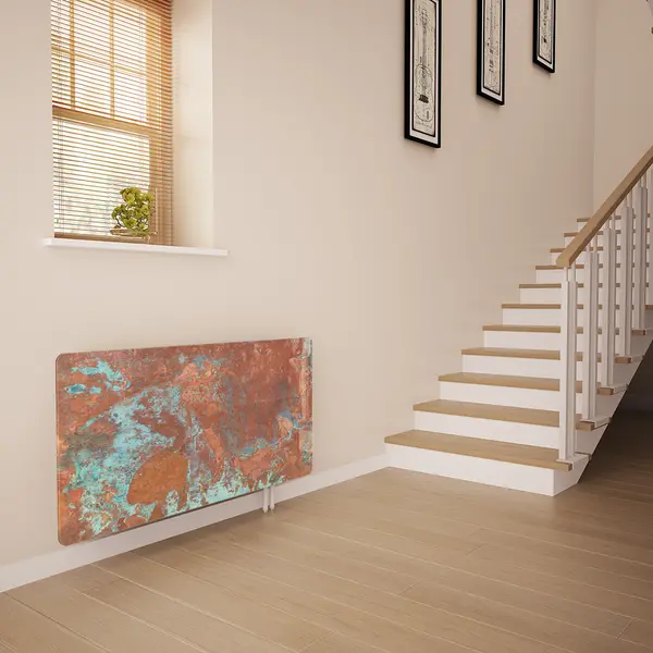 Glass Radiator Cover in Aged Copper - Extra Small