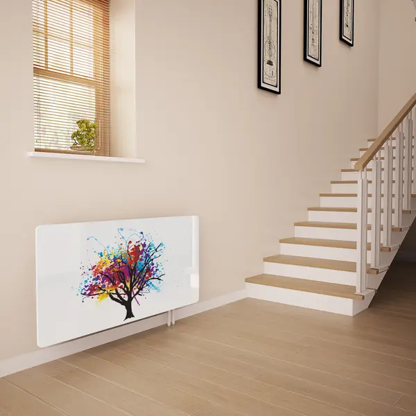 Glass Radiator Cover in Tree Splash - Extra Small
