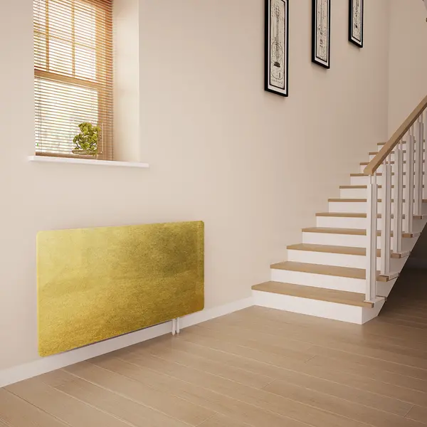 Glass Radiator Cover In Gold Leaf - Extra Small