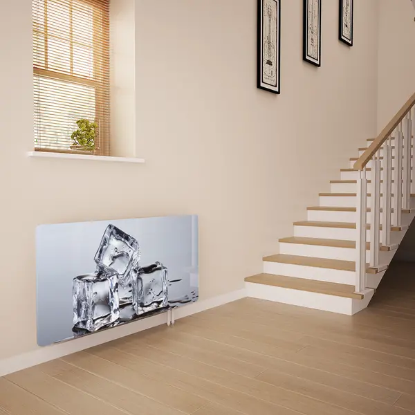 Glass Radiator Cover in Ice Cubes - Extra Small