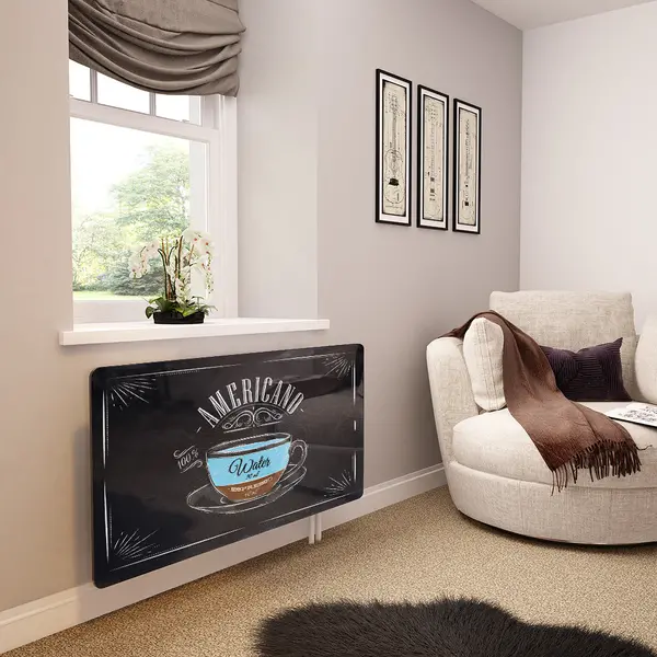 Glass Radiator Cover in Americano Coffee - Extra Small