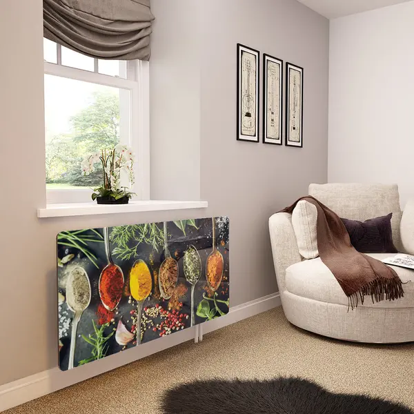 Glass Radiator Cover in Asian Spices - Extra Small