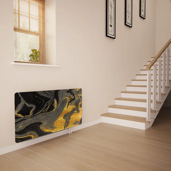 Glass Radiator Cover in Black Gold - Extra Small