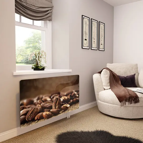 Glass Radiator Cover in Coffee Beans - Extra Small