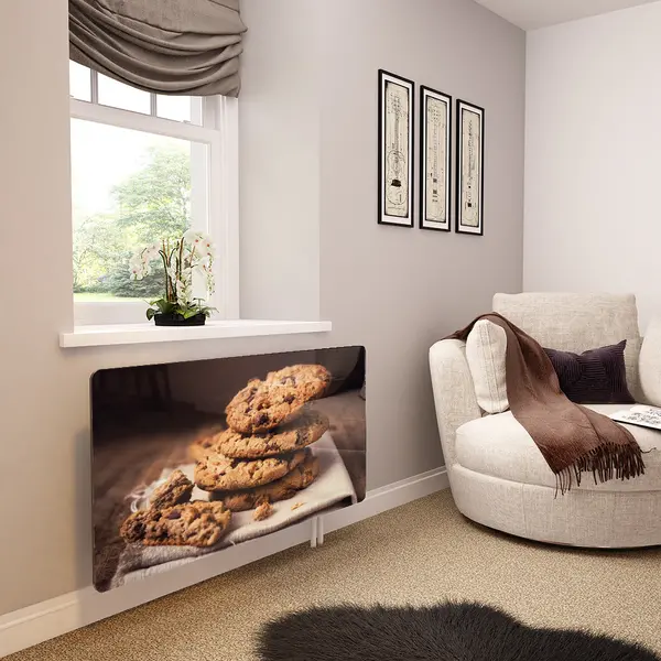 Glass Radiator Cover in Chocolate Chip Cookie - Extra Small