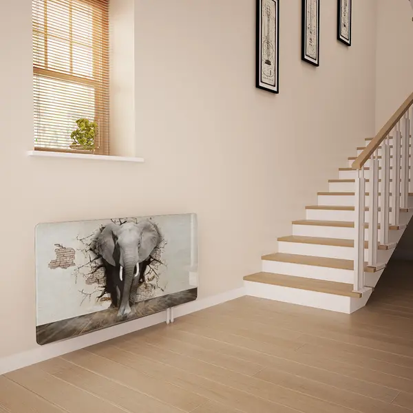 Glass Radiator Cover in Elephant - Extra Small