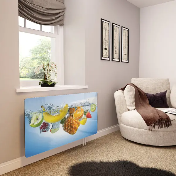 Glass Radiator Cover in Fresh Fruit In Water - Extra Small