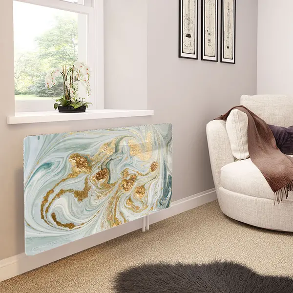 Glass Radiator Cover in Liquid Jade - Extra Small