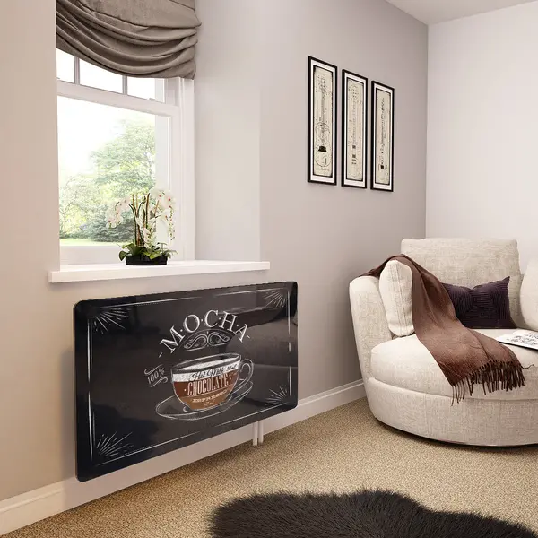 Glass Radiator Cover in Mocha Coffee - Extra Small