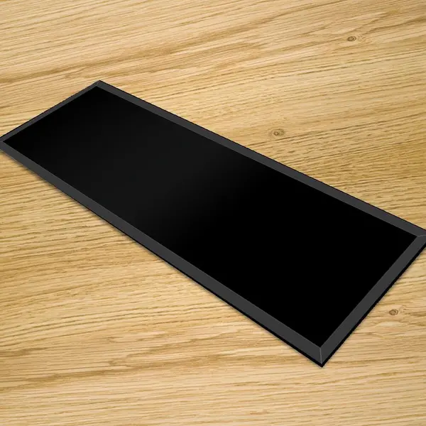 Black - Glass Table Runners 80cm x 30cm