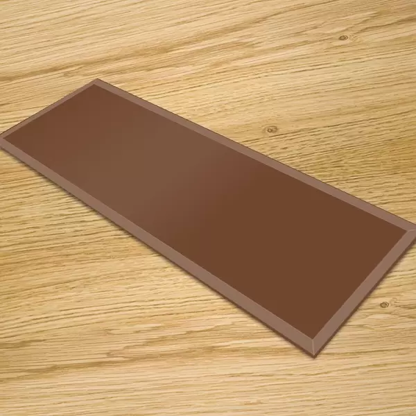 Chocolate Brown - Glass Table Runners 80cm x 30cm
