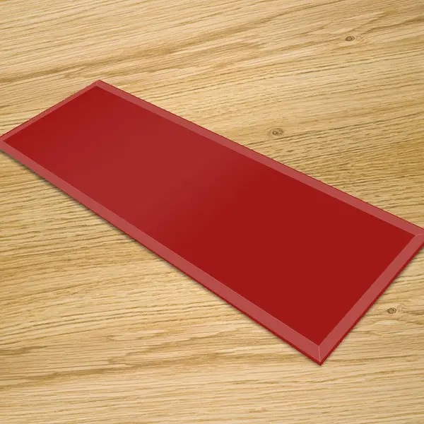 Deep Red - Glass Table Runners 100cm x 30cm