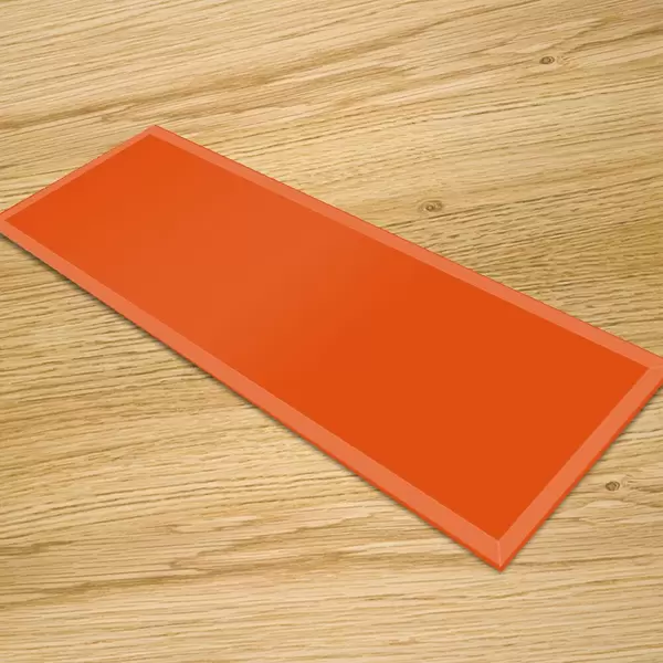 Orange - Glass Table Runners 80cm x 30cm