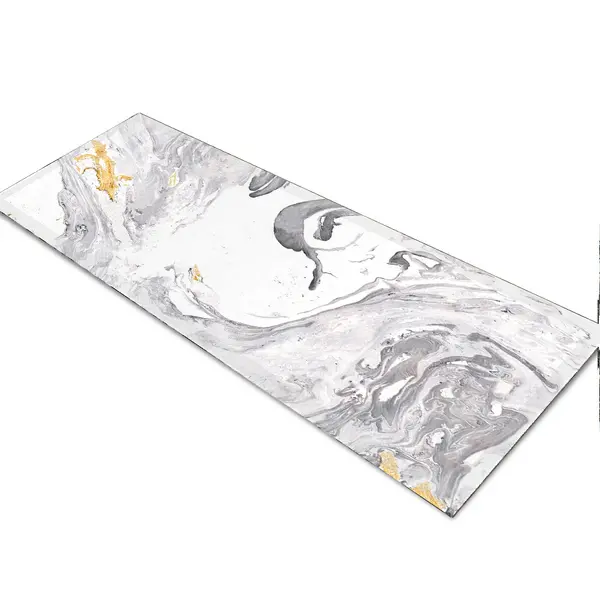 Glass Table Runner in Liquid Azurite - 80cm Wide x 30cm High
