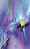 Glass Splashback With Fixing Holes in Rainbow Rain Mountain - 60cm Wide x 100cm High