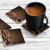 Illustration of 4 x Acrylic Coaster in Coffee Beans