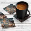 Illustration of 4 x Acrylic Coaster in Liquid Gold