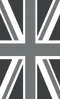 Glass Splashback With Fixing Holes in Grey Union Jack - 60cm Wide x 100cm High