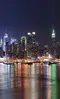 Glass Splashback With Fixing Holes in Manhattan Skyline - 60cm Wide x 100cm High