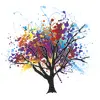 4 x Acrylic Coaster in Tree Splash