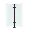 Illustration of Premier Range Stainless Steel Glass Balustrade Black Corner Post (1100mm X 42.4mm X 2mm)