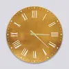 Glass Clock in Antique Gold - 30cm Wide