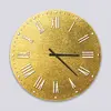 Glass Clock in Gold Leaf - 30cm Wide