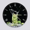 Glass Clock in Mojito - 30cm Wide