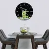 Illustration of Glass Clock in Mojito - 30cm Wide
