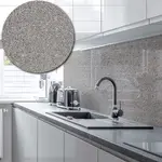 Sparkle Acrylic Splashback - Painted in Cappuccino - 5mm - 700mm by 750mm