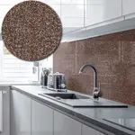 Sparkle Acrylic Splashback - Painted in Chocolate Brown - 5mm - 700mm by 700mm