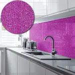 Sparkle Acrylic Splashback - Painted in Fuchsia Pink - 5mm - 1000mm by 750mm