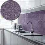Sparkle Acrylic Splashback - Painted in Lilac - 5mm sample