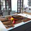 Illustration of Glass Hob Cover / Chopping Board in 2 Chillies On Chopping Board - 90cm Wide x 52cm High