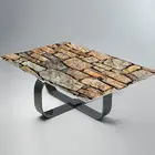 Stone and Granite Glass Table Tops