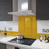 Illustration of Mustard Glass Splashback Upstand 100cm x 14cm